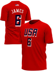 Košarkaška Reprezentacija SAD JAMES Majice KR-SAD-MJ006 - FANS STORE -