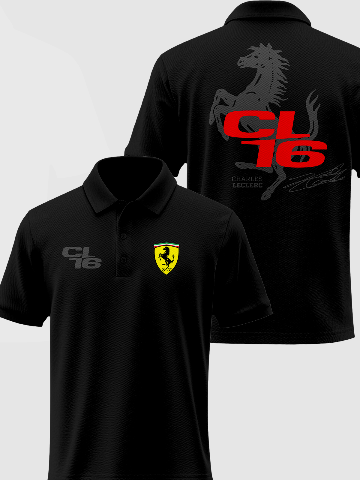 Super Popusti Charles Leclerc Polo FR-PM-001